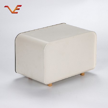 The manufacturer directly supplies simple, elegant and beautiful white bread boxes for household storage, storage and storage. Wooden hand held bread boxes