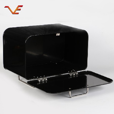 Iron sheet bread box with legs, black multi style, optional, supporting overprint logo manufacturers, wholesale of a large number of styles