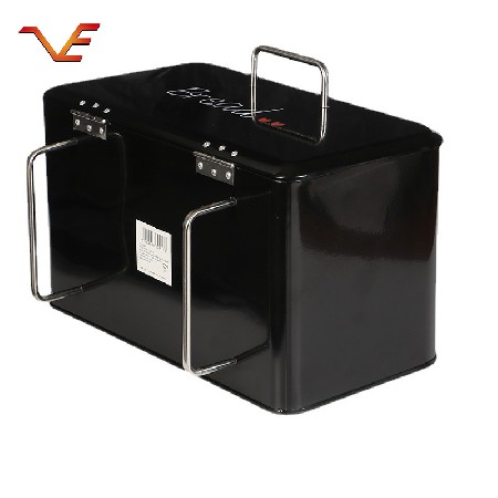 Iron sheet bread box with legs, black multi style, optional, supporting overprint logo manufacturers, wholesale of a large number of styles