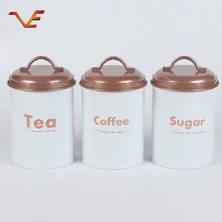 铁艺零食收纳罐 密封罐饼干茶叶咖啡糖果 储物罐厂家支持加logo