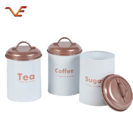 铁艺零食收纳罐 密封罐饼干茶叶咖啡糖果 储物罐厂家支持加logo