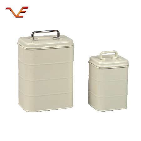 方型密封罐 不锈钢储物罐 家用收纳马口铁储物罐 茶叶调料储物罐