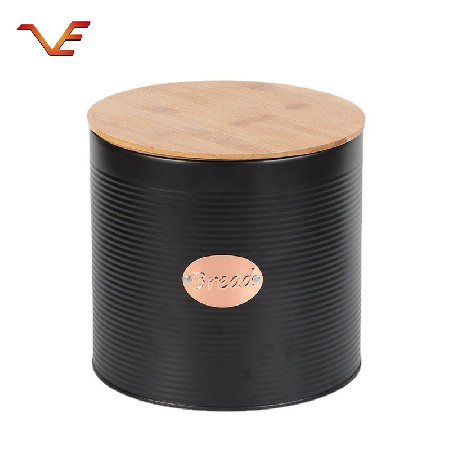 Ma Tiekou tin can European wooden cover storage tank kitchen storage tank set seasoning tank