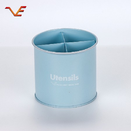 Fashionable and simple tableware storage, partition shelf, knife and fork bucket, kitchen, iron articles, stainless steel hand held knife and fork jar