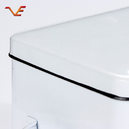 Fashionable and simple household storage iron can New style can body with stainless steel hand cover