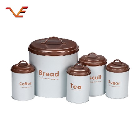 Factory supplied household storage and storage iron can set, dried fruit, tea, coffee, kitchen supplies, sealed pot