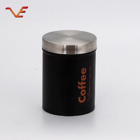 Fashionable black simple suit combination sealed storage tank household storage storage tank with flat iron handle