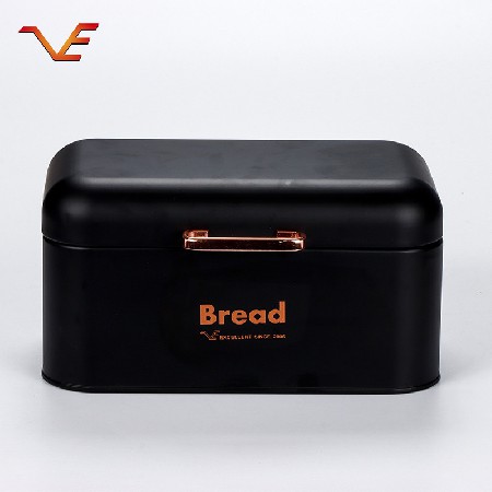 Fashionable black simple suit combination sealed storage tank household storage storage tank with flat iron handle