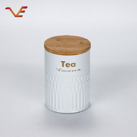 厂家直销 时尚简约白色铁艺储物密封罐 家用分类收纳储物铁罐套装