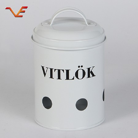 Galvanized iron potato can Kitchen storage tank Household storage tank Sorting storage support overprint logo