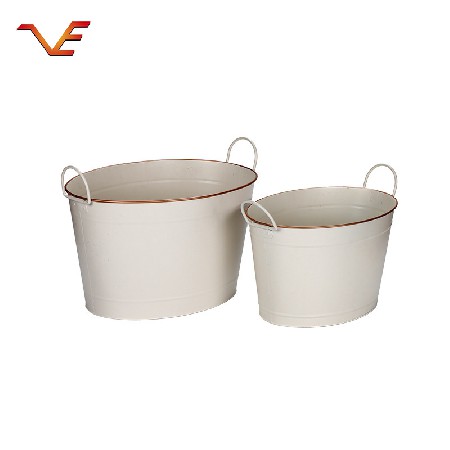 Simple portable leak proof ice bucket Iron bucket storage multi-function practical bucket