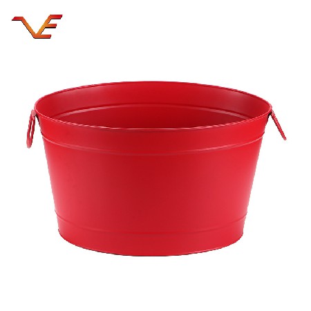 Stainless steel ice bucket directly supplied by the manufacturer, KTV bar, large capacity beverage ice bucket, elliptical large red egg ice bucket