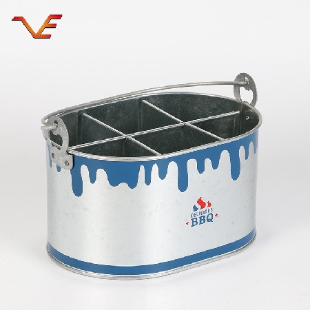 Iron bucket ktv ice bucket ice lattice beer bucket galvanized iron bucket manufacturer wholesale multiple styles can add logo