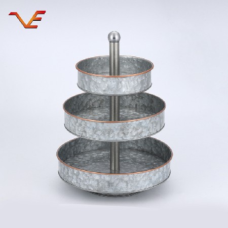 Vintage three layer cake shelf, multi-layer display shelf, afternoon tea, dessert, and dessert can be placed directly by the manufacturer