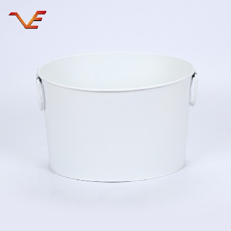 White iron large capacity cylinder three piece household multi-function portable bucket cleaning bath kitchen multi-purpose