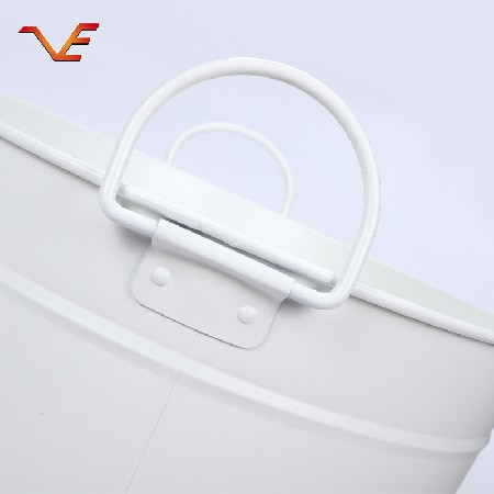 白色铁质大容量圆筒三件套家用多功能手提式水桶清洁洗浴厨房多用